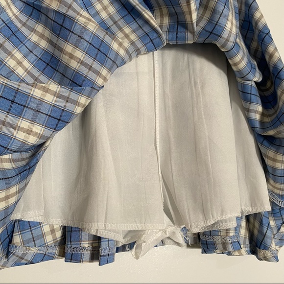 Ally/Minx & Moss Blue Plaid Tennis Skirt - Picture 6 of 6